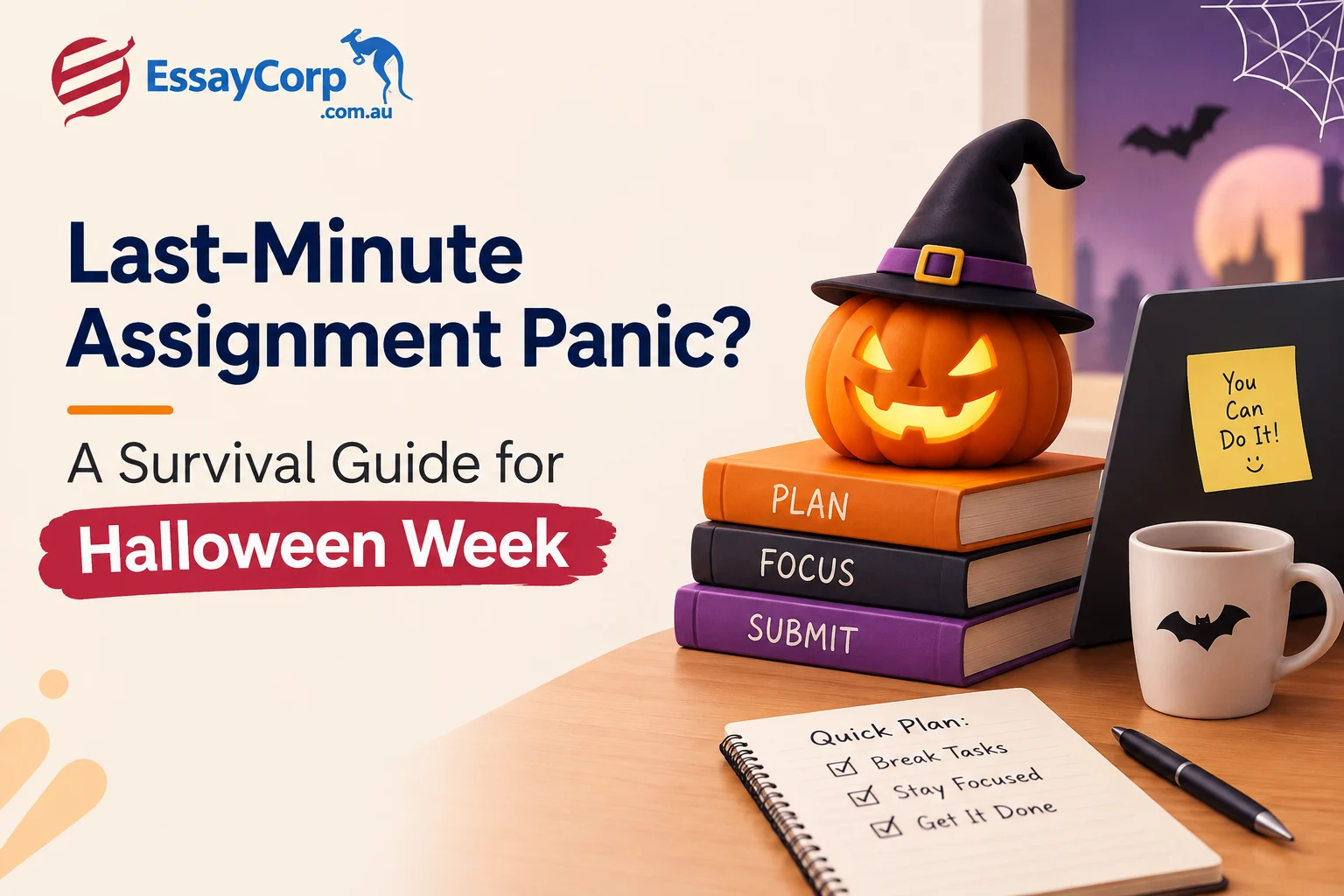 Last-Minute Assignment Panic? A Survival Guide for Halloween Week